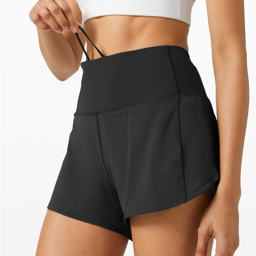 Speed Up High-Rise Short 4” Size 8 Black NWT